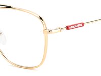 Montatura vista Dsquared Uomo D2 0047GOLD BLACK56 - D2 0047GOLD BLACK56